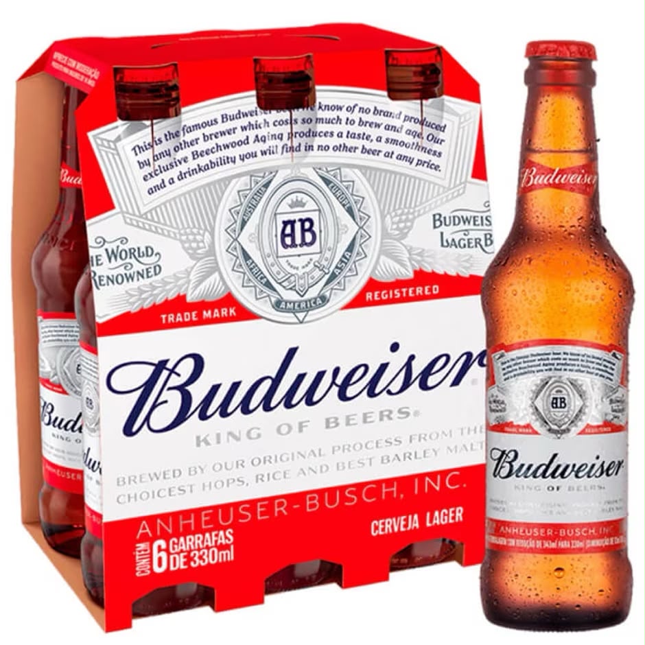 CERV BUDWEISER L.NECK 330ML